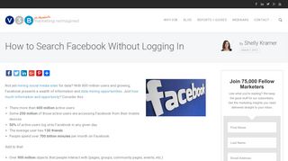 How to Search Facebook Without Logging In - V3B: Marketing and ...