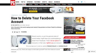 How to Delete Your Facebook Account - PCMag Australia