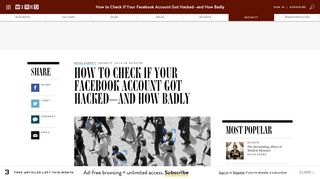 How to Check If Your Facebook Account Got Hacked—And How Badly ...