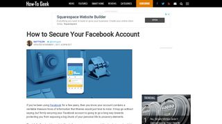 How to Secure Your Facebook Account
