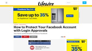 How to Protect Your Facebook Account with Login Approvals - Lifewire