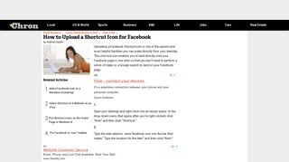 How to Upload a Shortcut Icon for Facebook | Chron.com