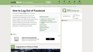 4 Easy Ways to Log Out of Facebook - wikiHow