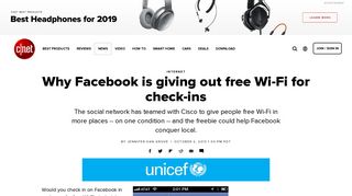 Why Facebook is giving out free Wi-Fi for check-ins - CNET
