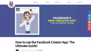 How to use the Facebook Creator App: The Ultimate Guide! - Video ...