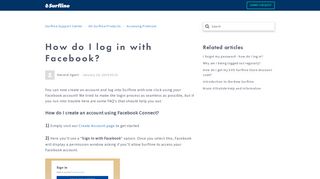 How do I log in with Facebook? – Surfline Support Center