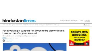 Facebook login support for Skype to be discontinued: How to transfer ...