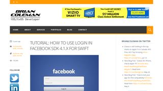 Tutorial: How To Use Login in Facebook SDK 4.1.x for Swift