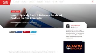 How to Quickly Switch Between Facebook Profiles on One Computer