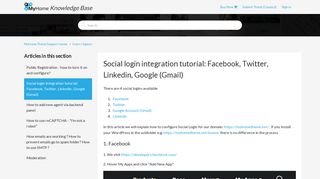 Social login integration tutorial: Facebook, Twitter, Linkedin, Google ...