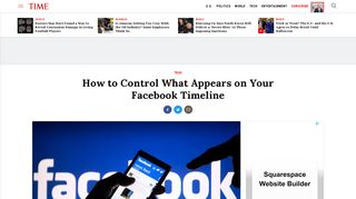 Facebook Timeline: How To Control What Shows Up | Time
