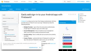 Easily add sign-in to your Android app with FirebaseUI | Firebase