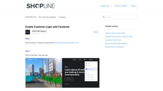 Enable Customer Login with Facebook – SHOPLINE FAQ