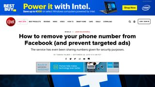 How to remove your phone number from Facebook (and prevent ...