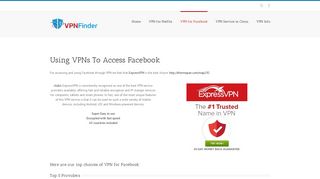 VPN for Facebook - VPN Finder