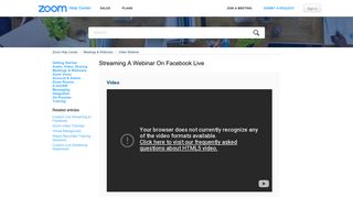 Streaming a Webinar on Facebook Live – Zoom Help Center