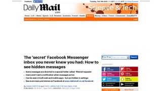 Secret Facebook Messenger inbox that filters certain messages | Daily ...