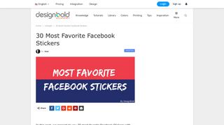 30 Most Favorite Facebook Stickers - DesignBold Academy - Graphic ...