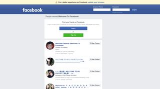 Welcome To Facebook Profiles | Facebook