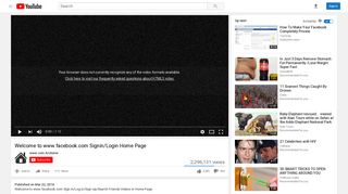 Welcome to www.facebook.com Signin/Login Home Page - YouTube