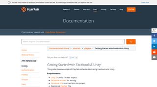 Getting Started with Facebook & Unity - PlayFab Documentation