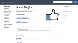 Social Plugins - Facebook for Developers