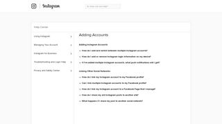 Adding Accounts | Instagram Help Center