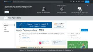 Access Facebook without HTTPS - Web Applications Stack Exchange