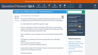 Login a user without password - facebook how to ...