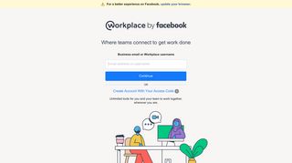 Workplace Sign-up / Sign-in - Facebook