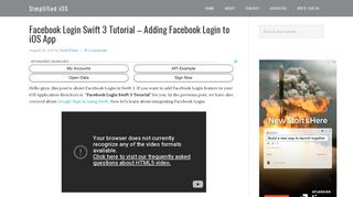 Facebook Login Swift 3 Tutorial - Adding Facebook Login to iOS App