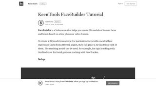 KeenTools FaceBuilder Tutorial – KeenTools – Medium
