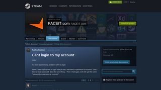 Cant login to my account :: FACEIT.com - Steam Community