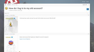 How do I log in to my old account? - General - Facepunch Forum