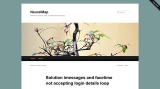 Solution imessages and facetime not accepting login details loop ...