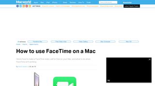 How to use FaceTime on a Mac - Macworld UK