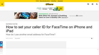 How to set your caller ID for FaceTime on iPhone and iPad | iMore