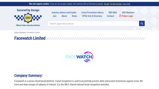 Facewatch Limited | SBD