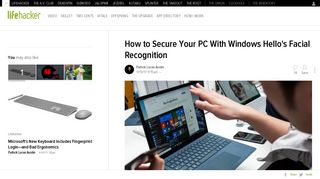 How to Secure Your PC With Windows Hello's Facial Recognition