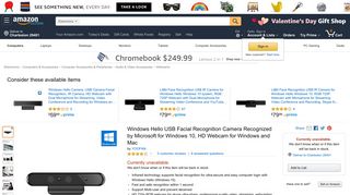 Amazon.com: Windows Hello USB Facial Recognition Camera ...