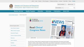 Clinical Congress 2018 - American College of Surgeons