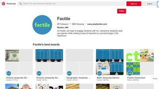 Factile (playfactile) on Pinterest