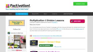 Multiplication & Division Lessons – Factivation