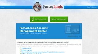 FactorLoads Account Management Center – FactorLoads