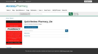 References | Quick Review: Pharmacy, 13e | AccessPharmacy ...
