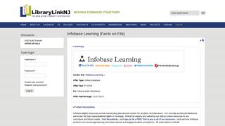 Infobase Learning (Facts on File) | LibraryLinkNJ