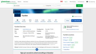 Working at FactSet | Glassdoor.ca