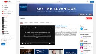 FactSet - YouTube