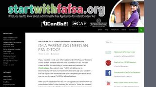 I'm a Parent. Do I Need an FSA ID Too? | startwithfafsa.org