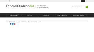 Temporary Issues with StudentAid.gov/login | Federal Student Aid